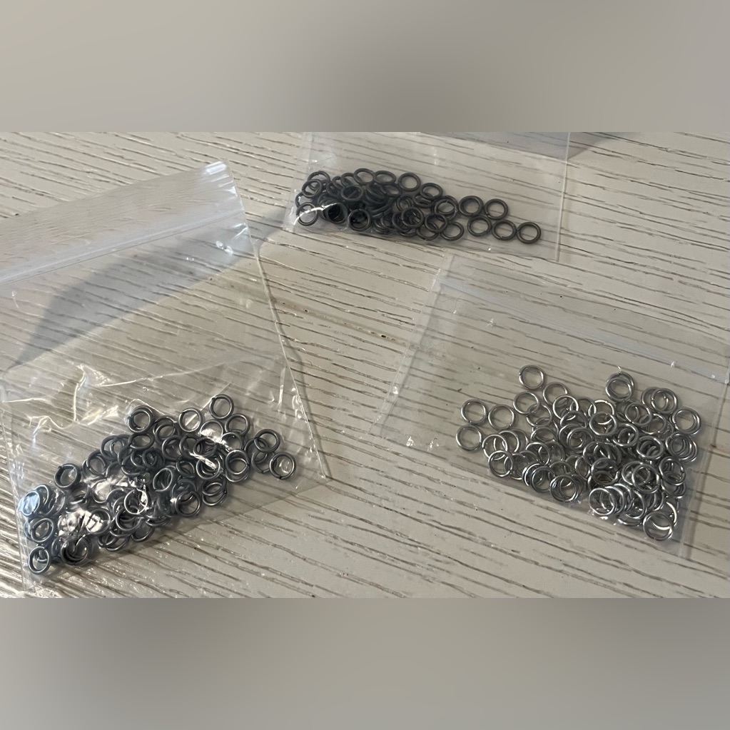 Silver, Bronze, Pewter Metal Jump Rings Jewelry Design Making